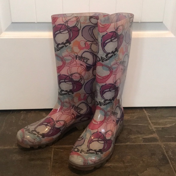 Coach Rain Boots - Picture 1 of 2